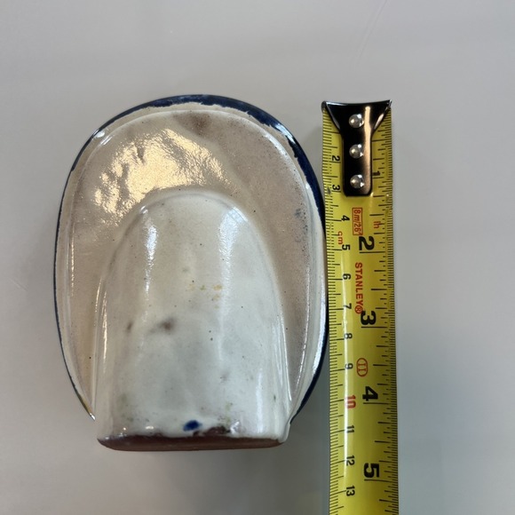 Talvera Mexican Spanish Pottery Photo Holder Sunflower Navy - Picture 8 of 9